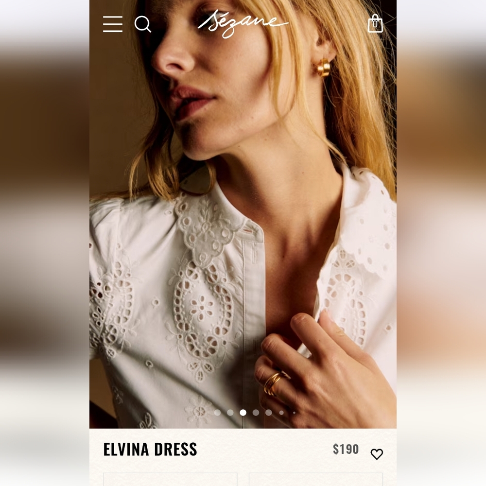 NWT Sezane Elvina Dress - Picture 3 of 16